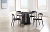 Luna 48â€ Round Table, Caviar, Dining Table by Greenington, 48" length x 48" width x 29.92" height thumbnail 8