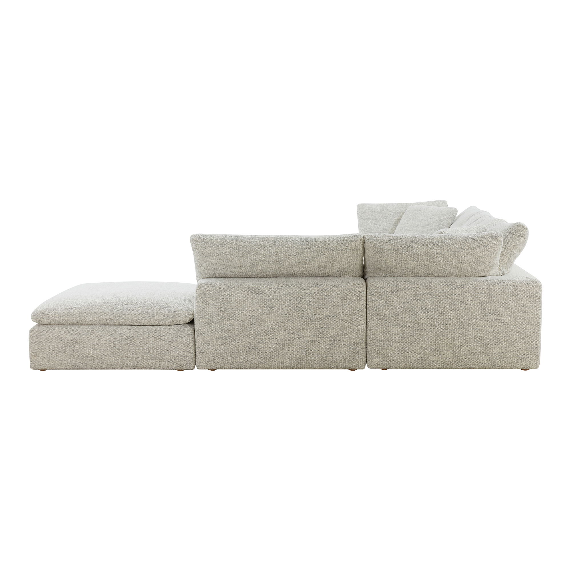 Clay Dream Modular Sectional Coastside Sand, Sectional Sofa by Moe's Home, 133.5" width x 32" height x 133.5" depth View 4