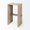 Aida 30' Seat Height Light Gray Wood Bar Stool thumbnail 5