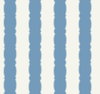 Scalloped Stripe Blue Wallpaper, by York Wall, 27' length x 2'3" width x 0.02" depth thumbnail