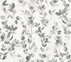 Joyful Eucalyptus Grey & Taupe Wallpaper, by York Wall, 27' length x 2'3" width x 0.02" depth thumbnail 1
