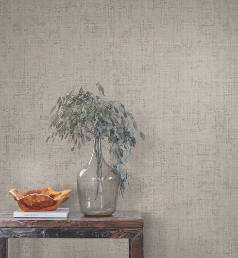Alma Grey Faux Weave Wallpaper
