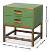 Gideon Shagreen Side Table  Watercress, by Sarreid, 1'6" length x 1'10" width x 2' height thumbnail 13