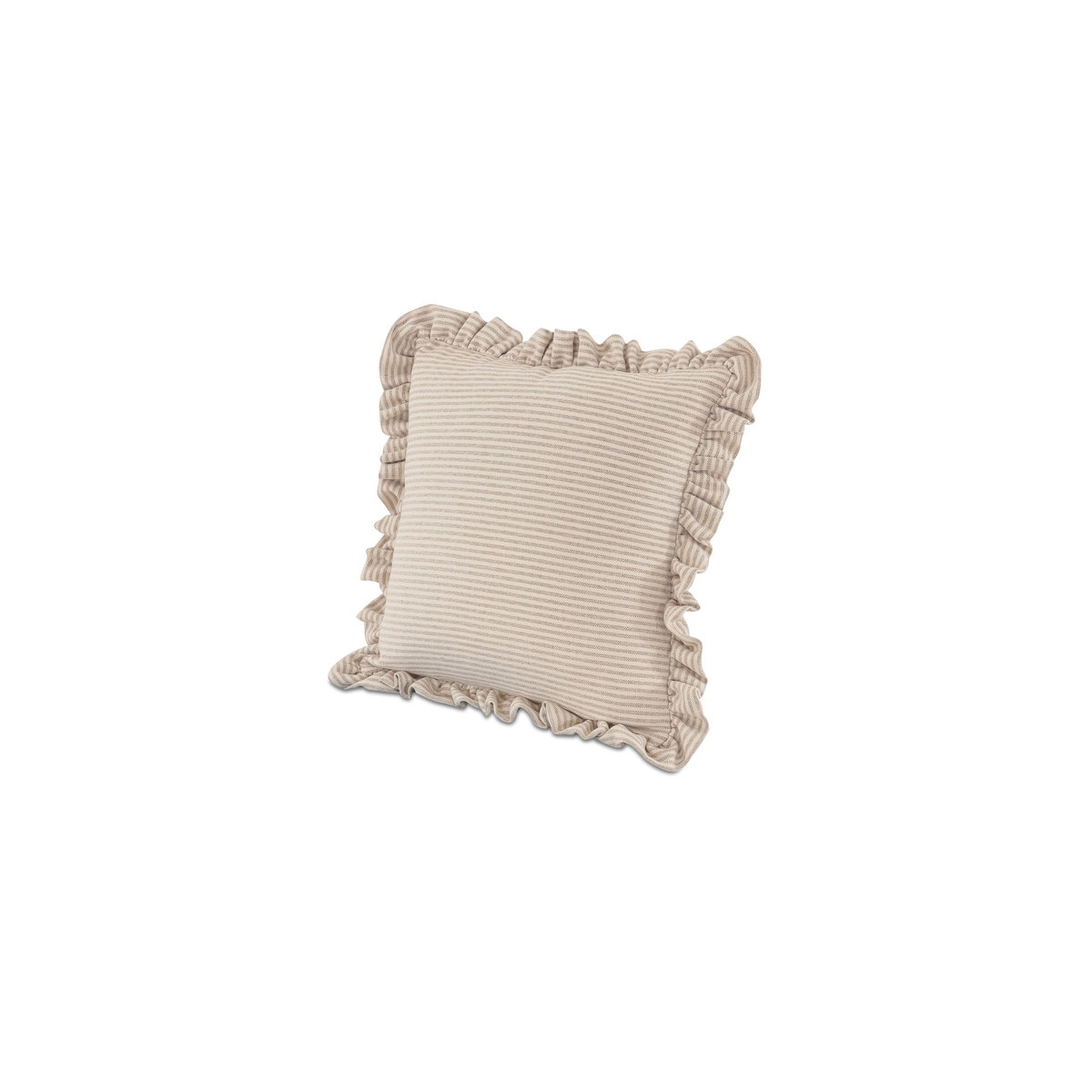 Betty 20 Inch Cushion Beige Stripe, Decorative Pillow by Moe's Home, 20" width x 4" height x 20" depth View 2