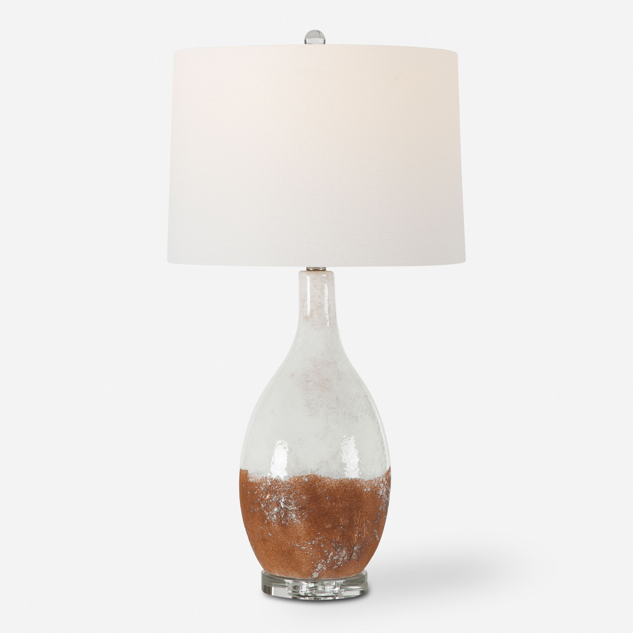 Durango Rust White Table Lamp large image 