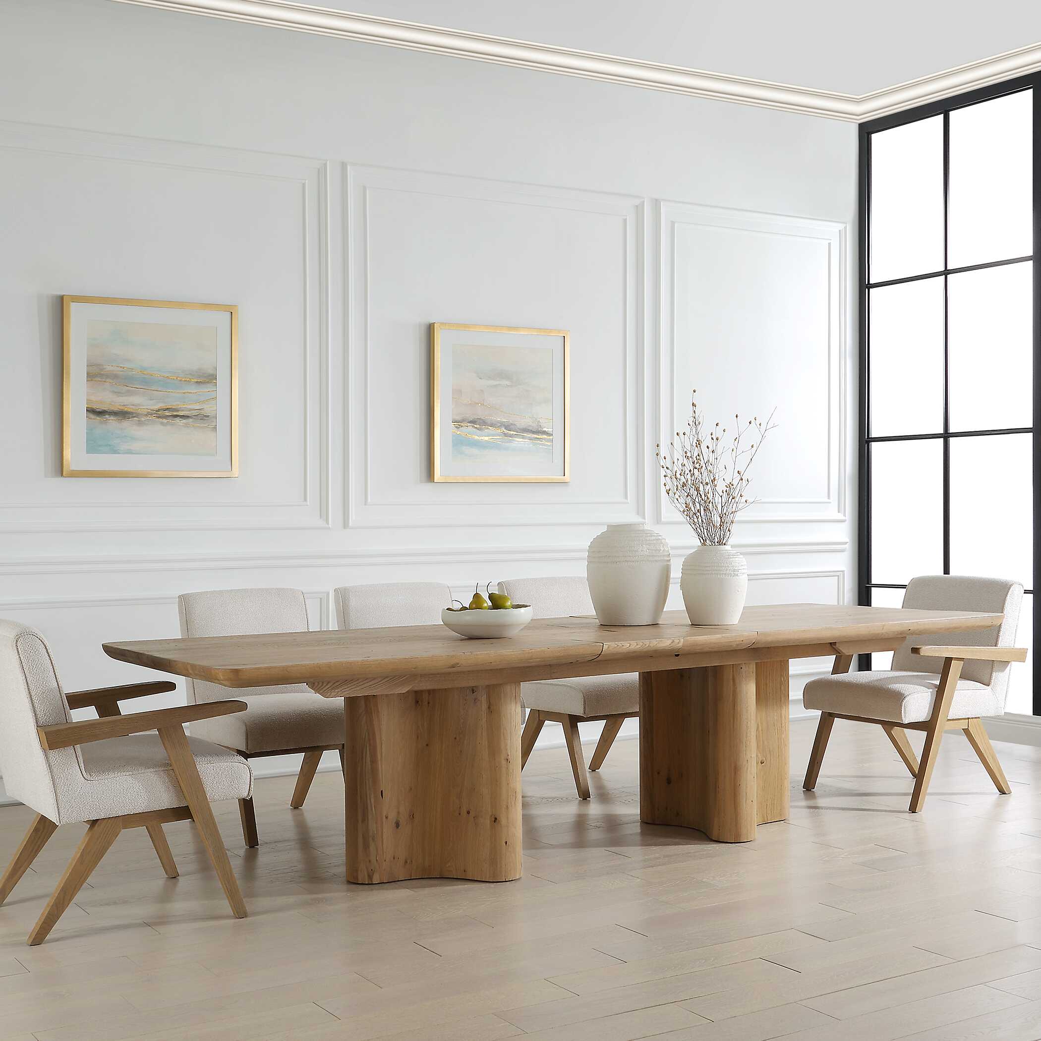 Cecelia Oak Dining Table large image 