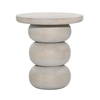 Demetra End Table White, Side & End Table by Dovetail, 17" width x 18.5" height x 17" depth thumbnail 1