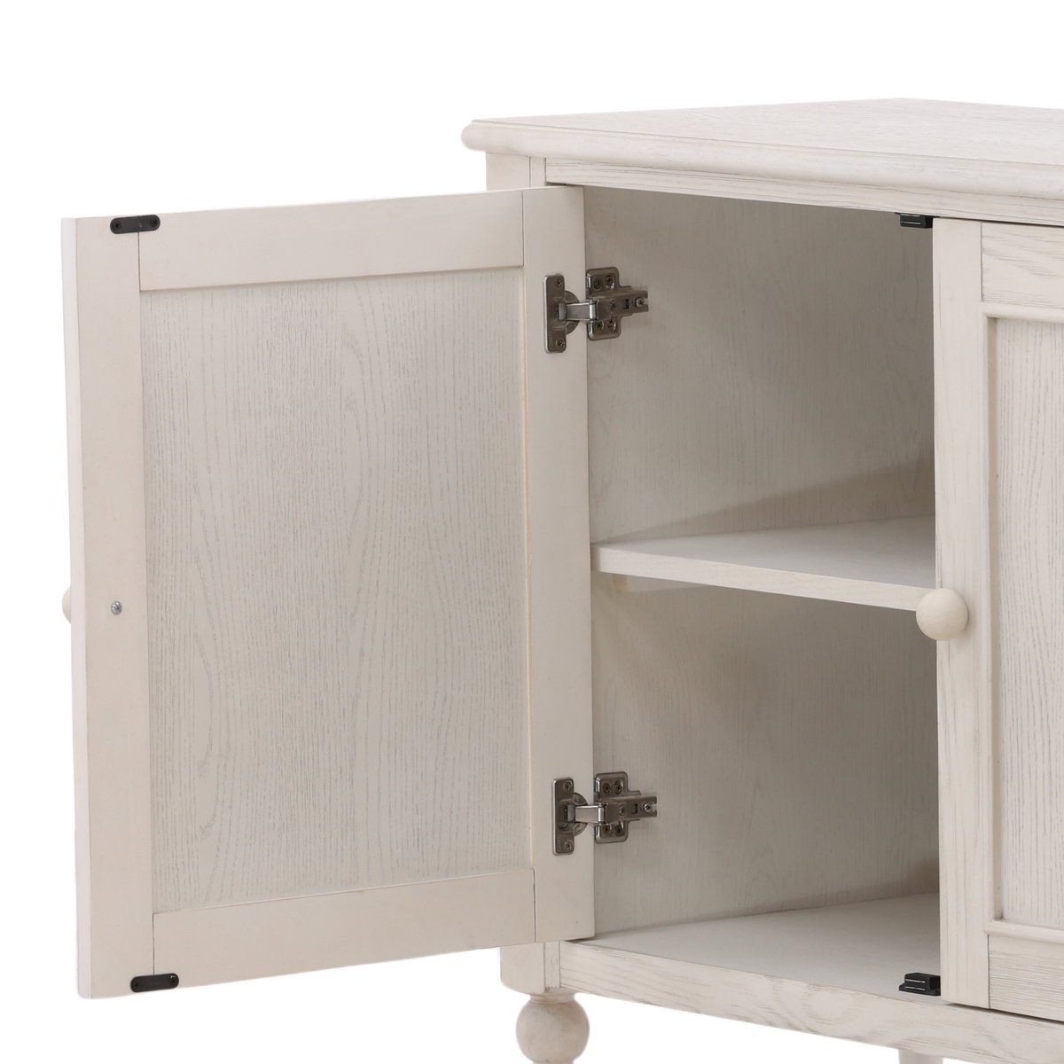 Marcellina Sideboard Whitewash, Sideboards & Buffet by Dovetail, 84" width x 33" height x 18" depth View 8