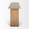 Grier 65' Light Brown Solid Wood with Cane Console Table, by Mercana, 65" length x 16" width x 29" height thumbnail 5