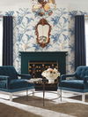 Enchanted Fern Blue Wallpaper, by York Wall, 27' length x 2'3" width x 0.02" depth thumbnail 2
