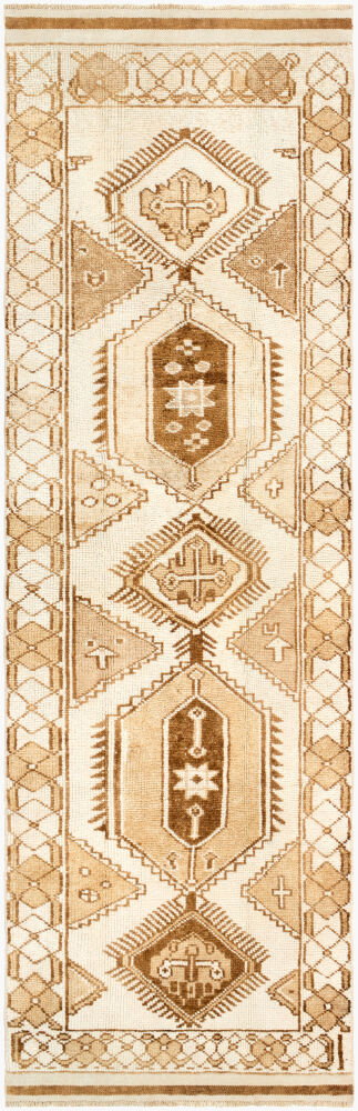 Antique One of a Kind Handmade Rug, by Surya, 11'3" length x 3'9" width