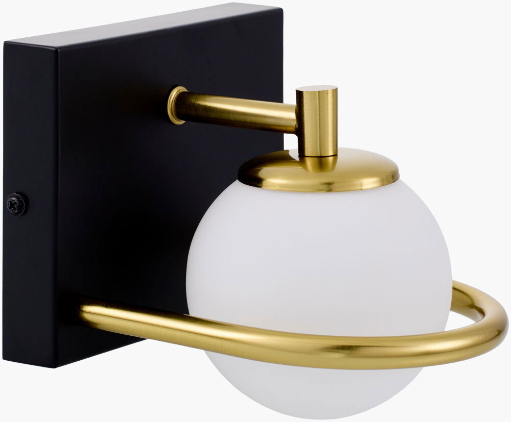 Cagney Wall Sconce, by Surya, 5" length x 6" width x 6" height