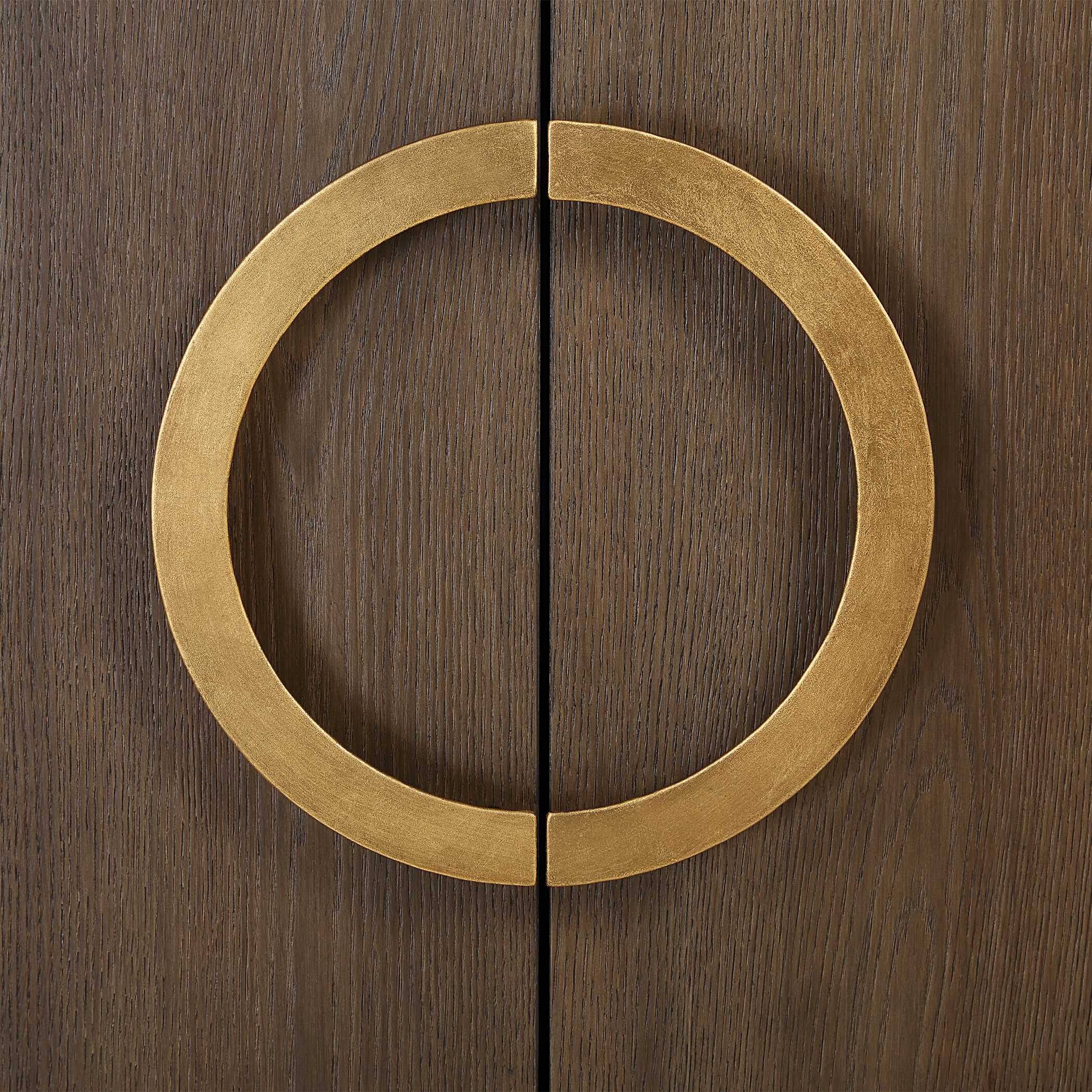 Mayenne 2 Door Oak Wood Cabinet large image 