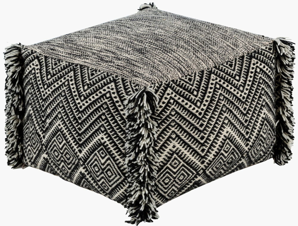 Katniss Pouf, Ottoman by Surya, 20" width x 14" height