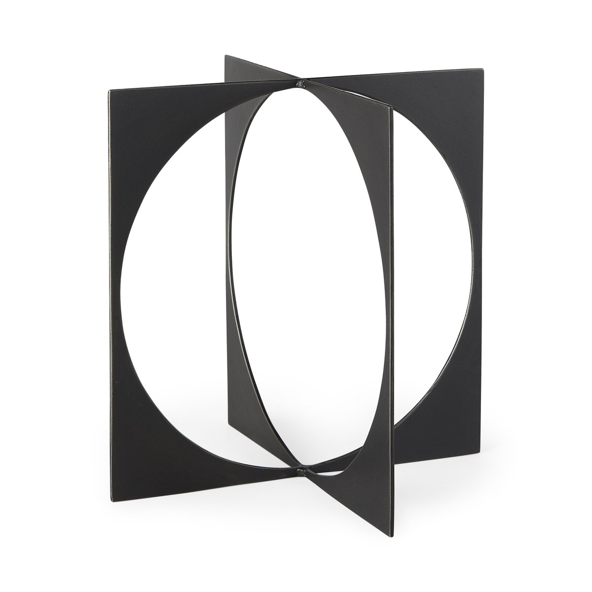 Lima Gunmetal Iron Large Decorative Object, by Mercana, 9.75" length x 9.75" width x 9.75" height View 1