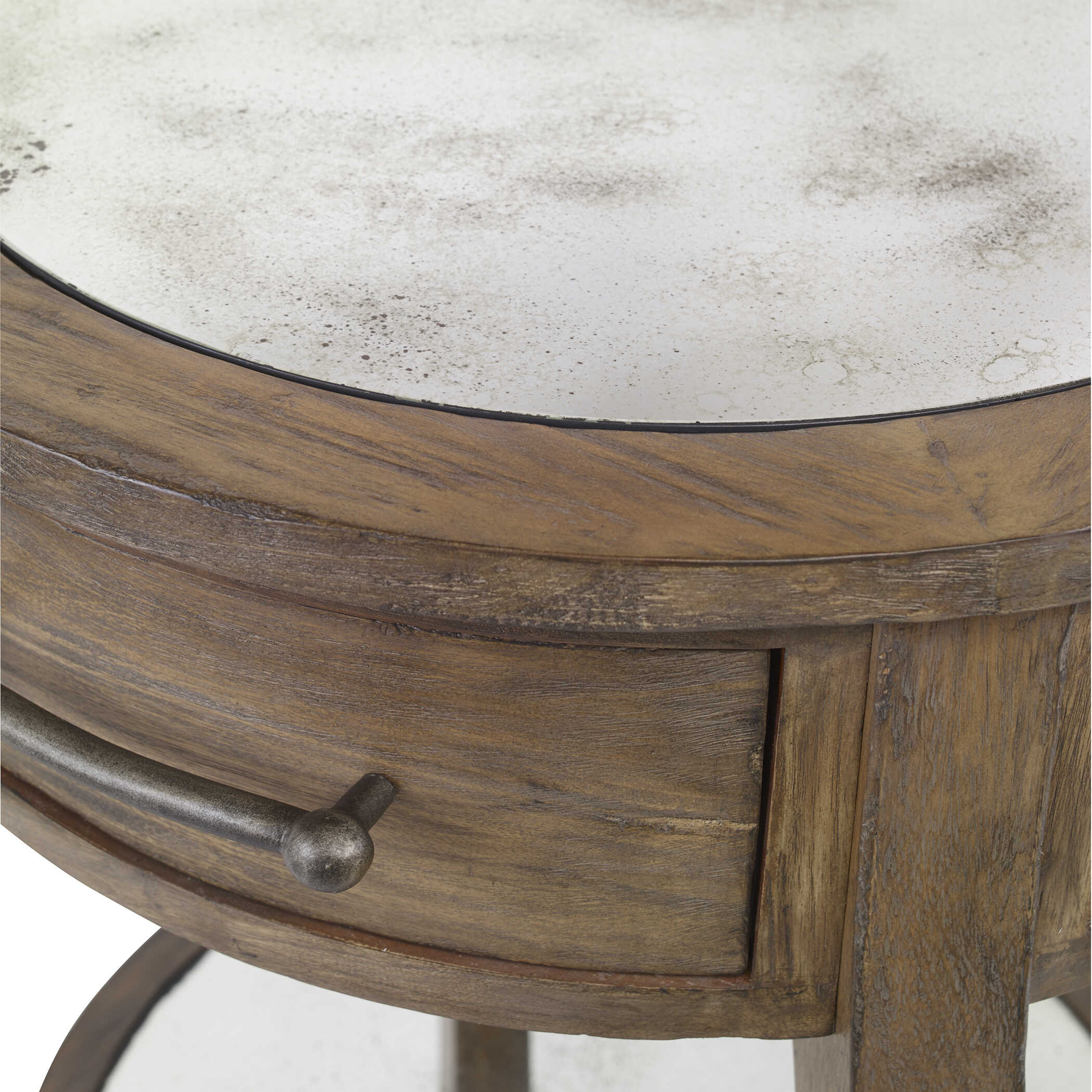 Raelynn Wood Lamp Table, Furniture by Uttermost, 24.5" width x 28.5" height x 24.5" depth View 6