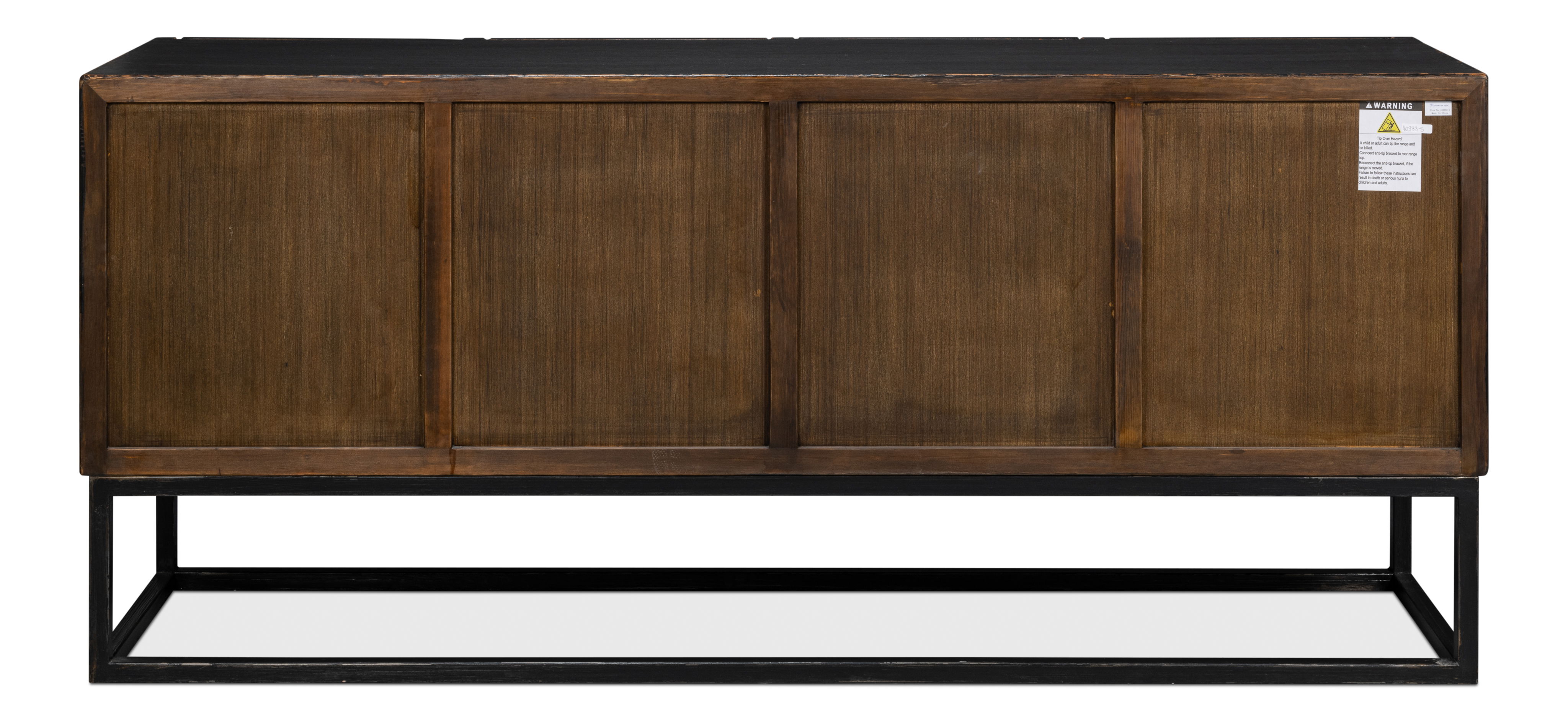 Aztec Sideboard, Black large image 