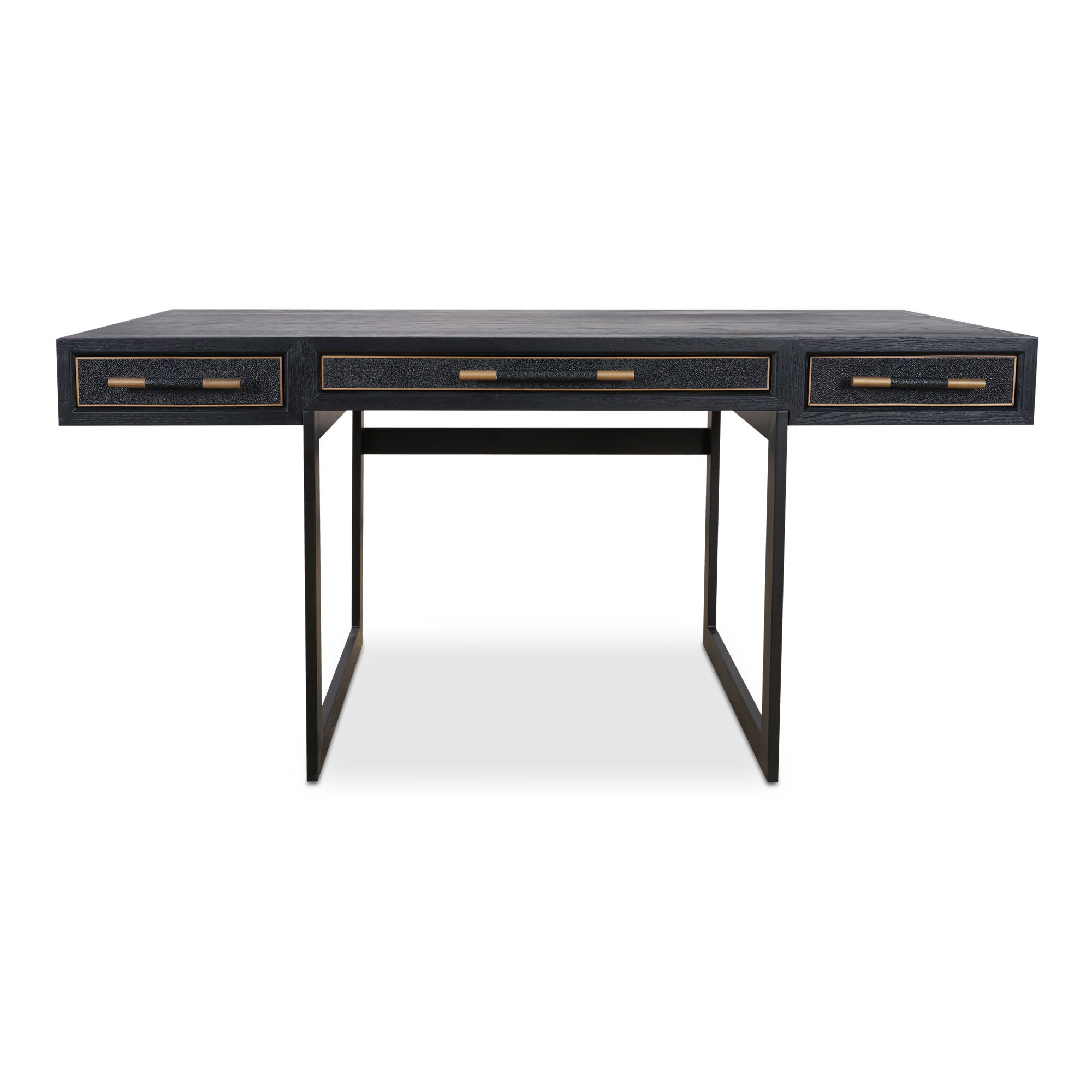 Mako Desk Black, by Moe's Home, 62.99" width x 29.92" height x 27.56" depth View 1