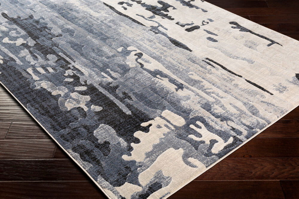 City Machine Woven Rug, by Surya, 1'3.75" length x 1'3.75" width