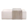 Dovetail Upholstered Coffee Table, by Essentials for Living, 54.5" width x 20" height x 35.5" depth thumbnail 1