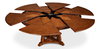 Austin Jupe Dining Table Medium Walnut, by Sarreid, 4'7" length x 4'7" width x 2'6" height thumbnail 3