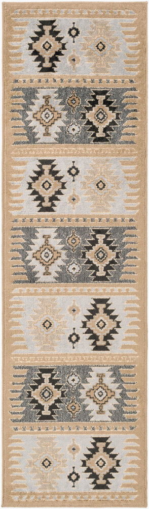 Paramount Machine Woven Rug, by Surya, 7'6.55" length x 2'2.38" width