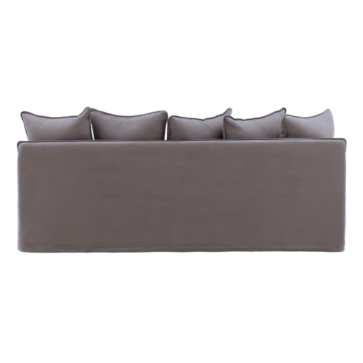 Lexia Sofa Slipcover Stone, Sofas & Sectional by Dovetail, 82.79" width x 29.34" height x 38.19" depth View 4