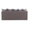 Lexia Sofa Slipcover Stone, Sofas & Sectional by Dovetail, 82.79" width x 29.34" height x 38.19" depth thumbnail 4