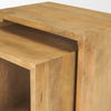 Alanna 22.0L x 15.0W x 22.0H Set of 2 Brown Wood Nesting Accent Tables thumbnail 12