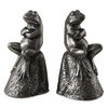 Daydreaming Frogs Aged Silver Bookends, S/2 thumbnail 0