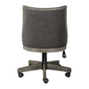 Aidrian Charcoal Desk Chair, Accent Chair by Uttermost, 22.5" width x 39" height x 25" depth thumbnail 6