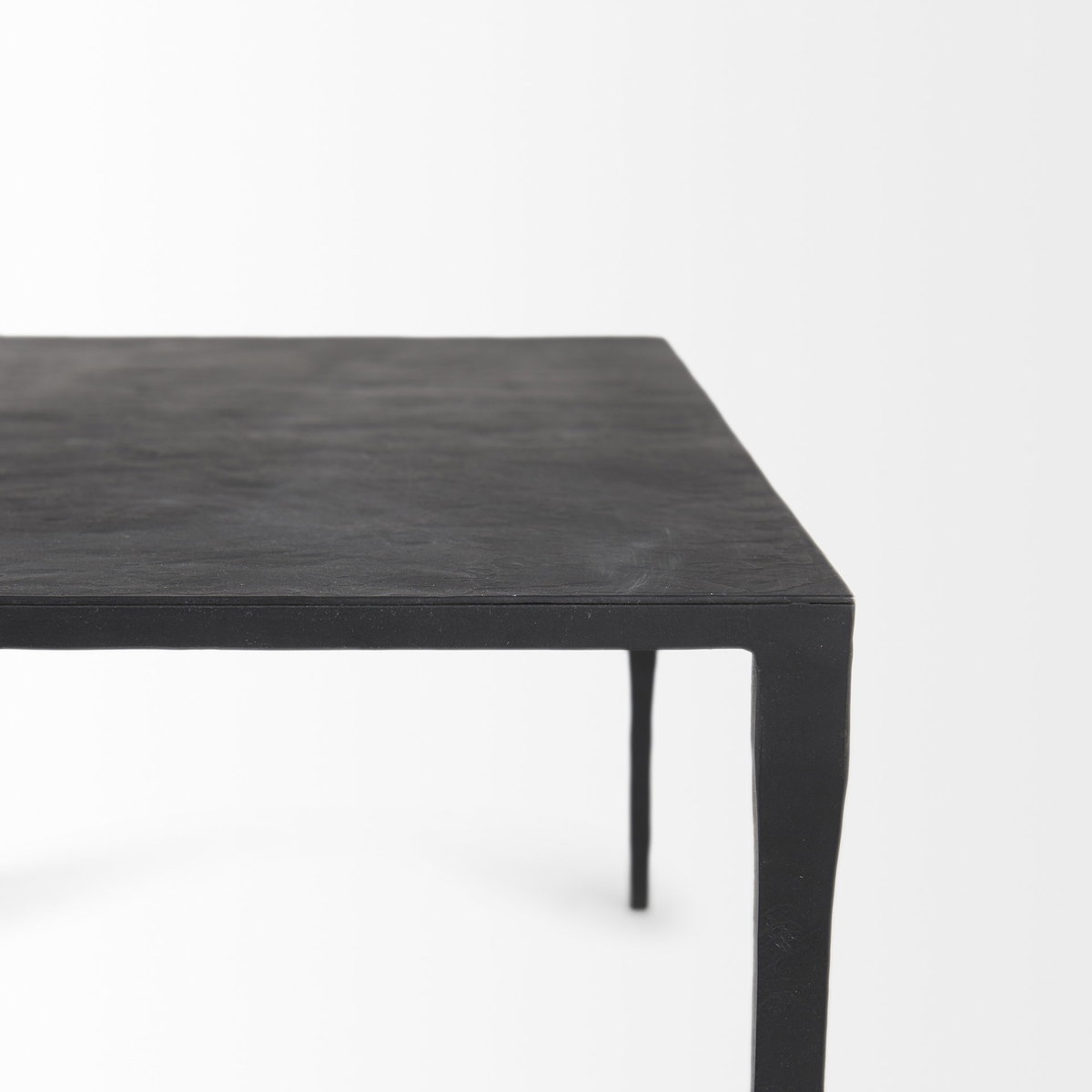 Timothy 42.0 X 22.0 X 15.5 Ebony Black Iron Coffee Table, by Mercana, 42" length x 22" width x 15.5" height View 8