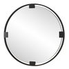 Cornelia Black Round Mirror, by Uttermost, 42.5" width x 42.5" height x 1.25" depth thumbnail 5