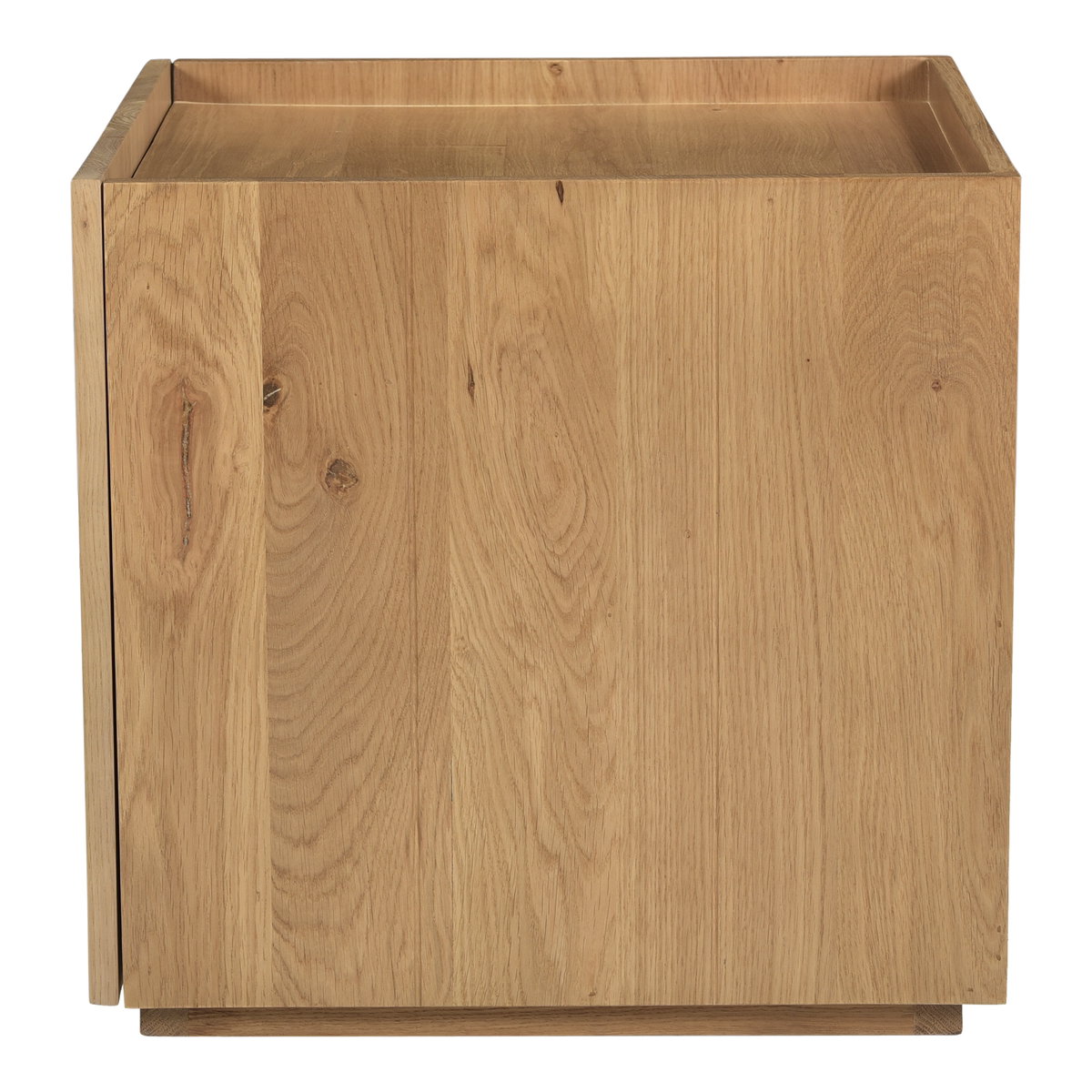 Plank Nightstand Natural, by Moe's Home, 18" width x 18" height x 19" depth View 3