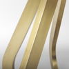 Laurent 48' Marble Top Gold Metal Base Dining Table thumbnail 8