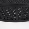 Thea Matte Black Wicker Trays (Set of 2), Decorative Tray by Mercana, 20.47" length x 20.47" width x 3.94" height thumbnail 9