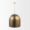 Sanne Antiqued Gold Metal with Silver Foil Large Pendant Light, by Mercana, 23.5" length x 23.5" width x 25.5" height thumbnail 3