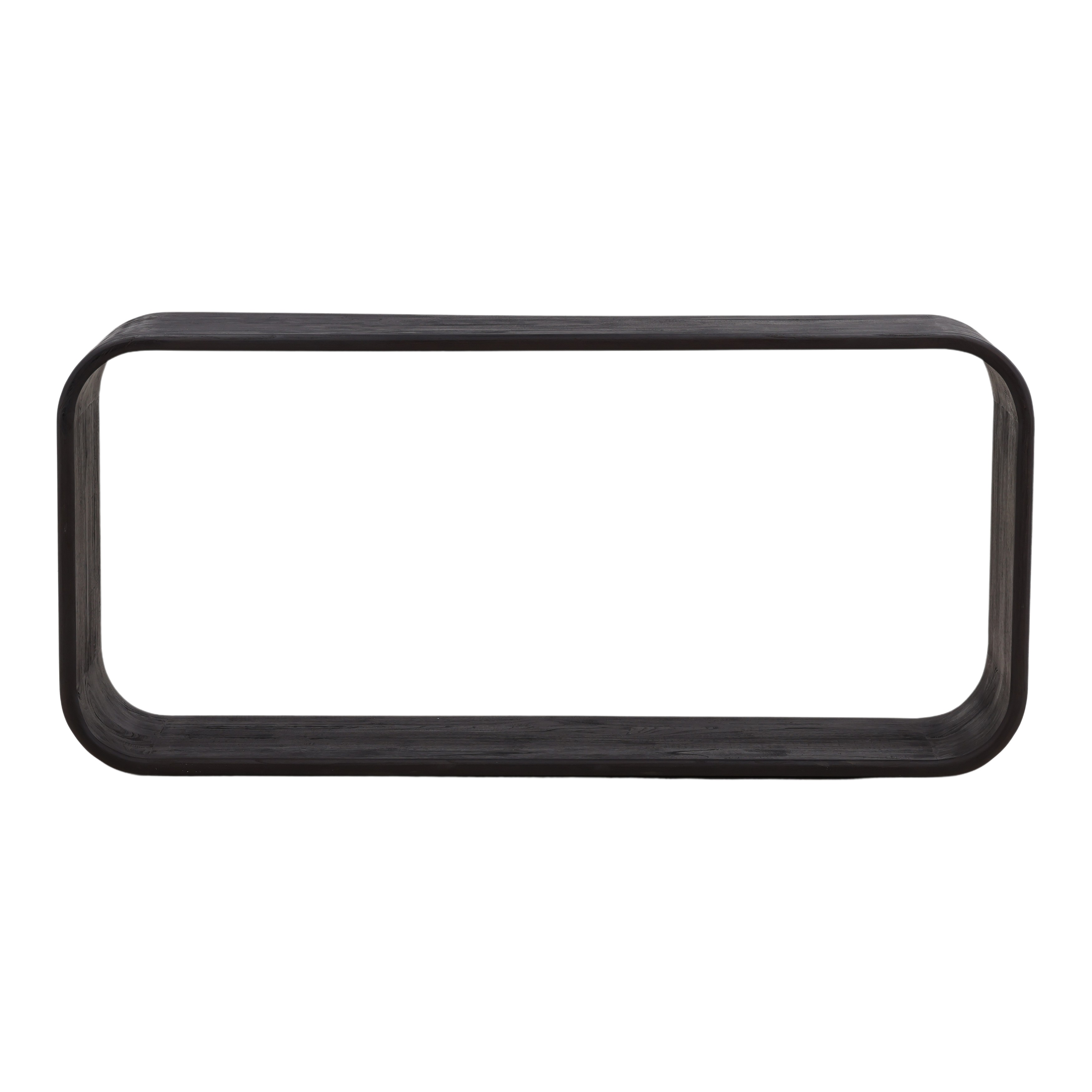 Jaimes Console Dark Brown, Console Table by Dovetail, 65" width x 30.18" height x 16" depth View 2