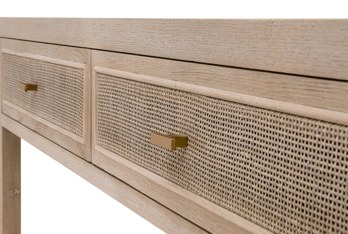 Cane 2-Drawer Entry Console, Console Table by Essentials for Living, 50.5" width x 30" height x 16" depth View 5