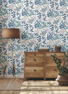 Eden Retreat White & Blue Wallpaper thumbnail 2