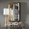 Niva Metallic Gold Wall Mirror, by Uttermost, 28" width x 42.13" height x 4" depth thumbnail 6