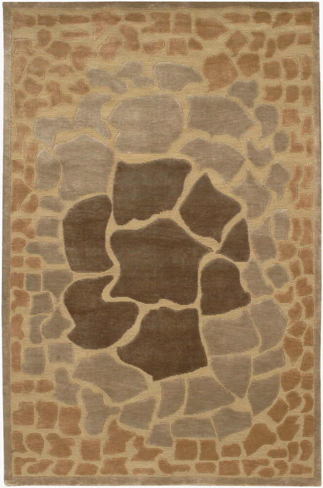 Mugal Handmade Rug, by Surya, 8' length x 5' width
