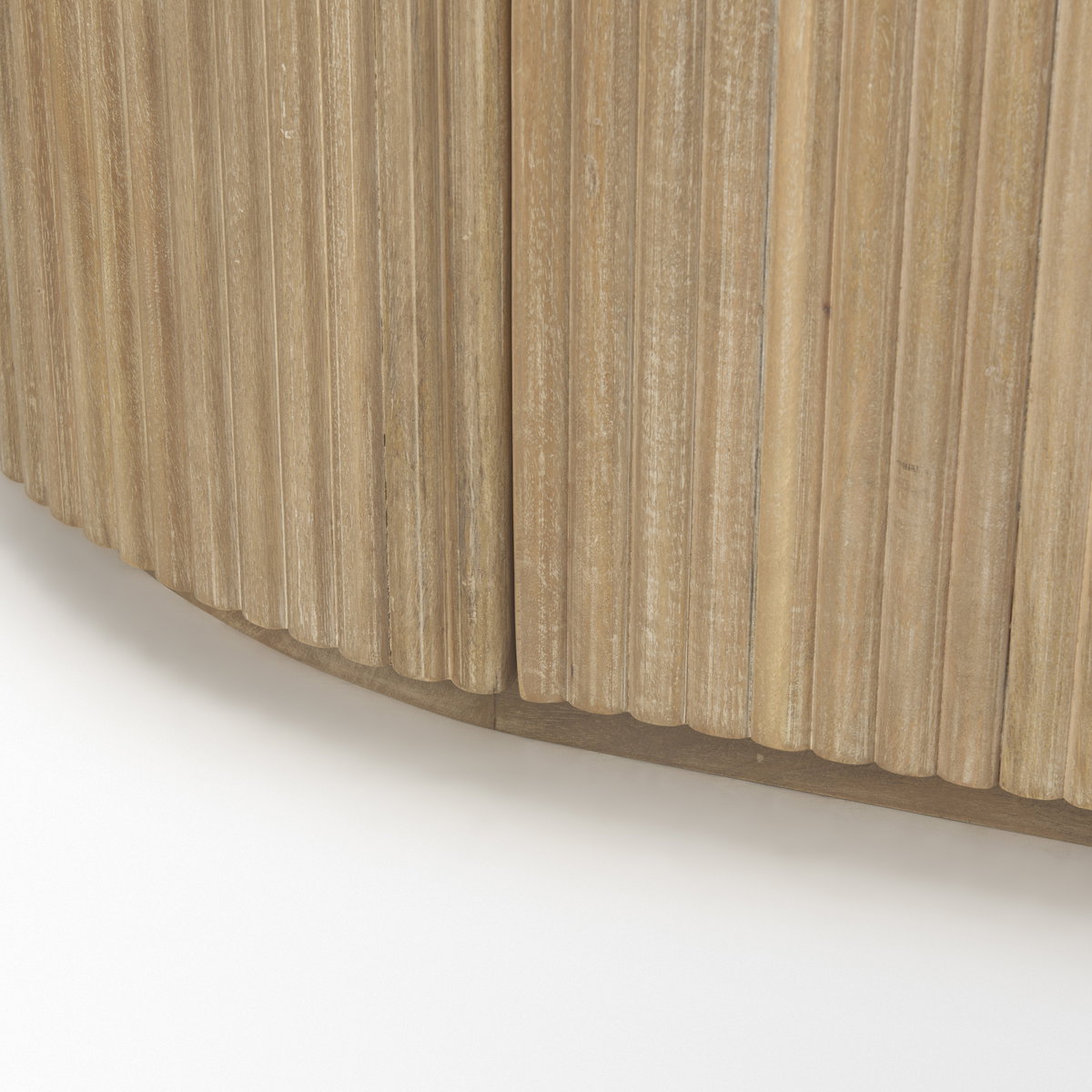 Terra Light Brown Wood Fluted Sideboard, Sideboards & Buffet by Mercana, 72" length x 19" width x 32" height View 15