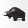 Tauro II 9L x 4W Black Cast Aluminum Raging Bull, Decorative Object by Mercana, 9" length x 4.25" width x 5" height thumbnail 4