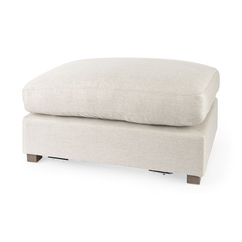Valence  Beige 2/3 Ottoman Sectional Piece
