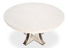 Tower Jupe Dining Table Med Working Wht, by Sarreid, 4'7" length x 4'7" width x 2'6" height thumbnail 12
