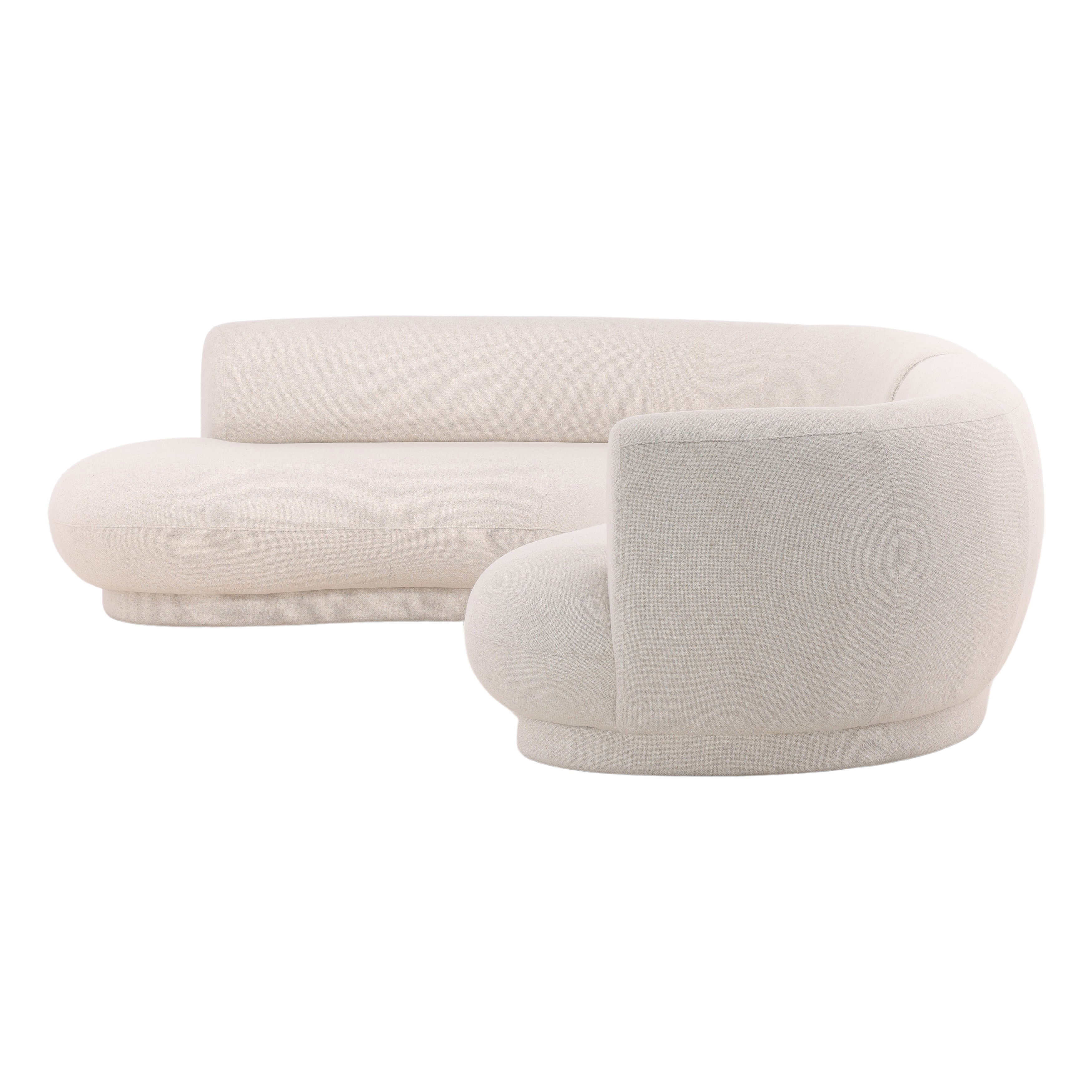 Lake Chaise Sectional Cream C0 large image 