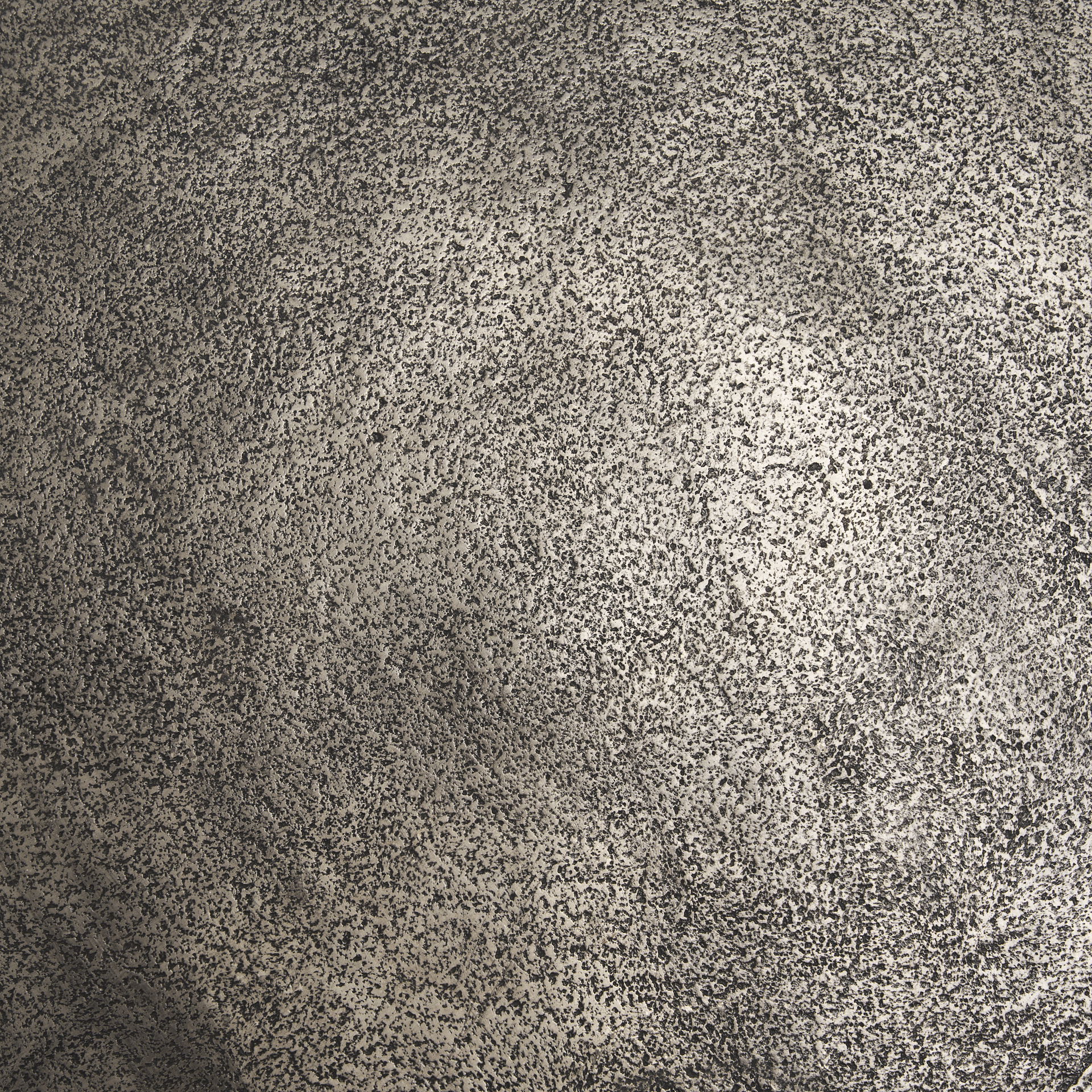 Randy Textured Silver Nickel Cast Aluminum Metal Accent Table, Side & End Table by Mercana, 20" length x 20" width x 21" height View 3