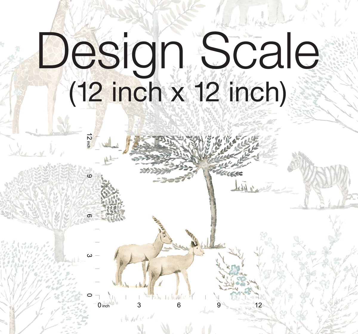 On the Savanna Neutral Peel & Stick Wallpaper, by York Wall, 20' length x 1'8.5" width x 0.02" depth View 5