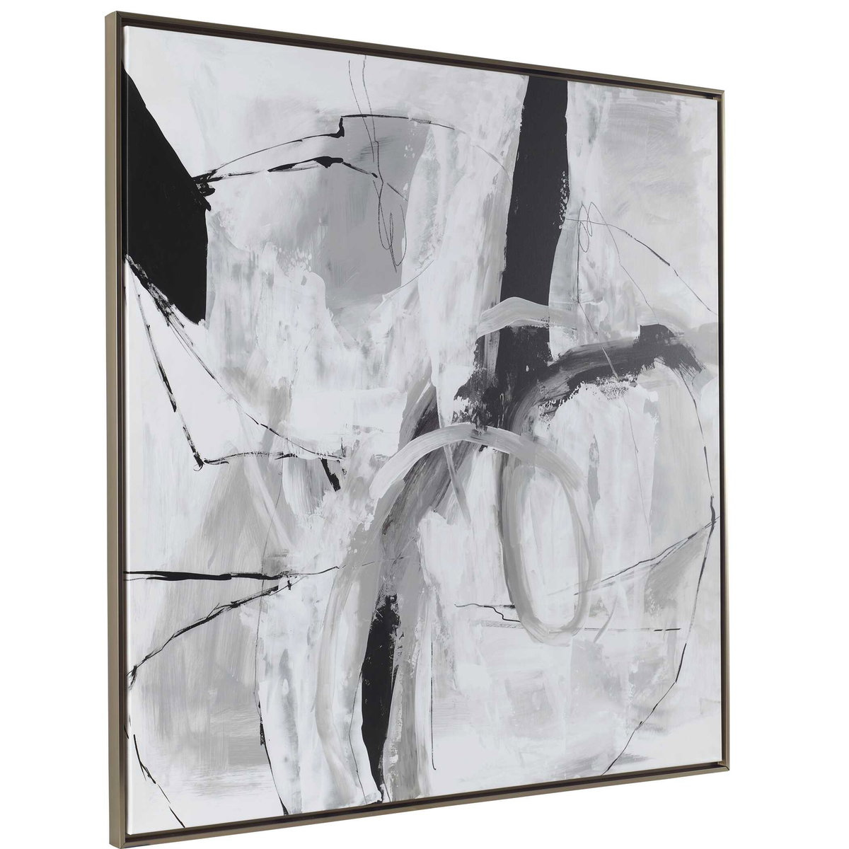 Looping Eternity Framed Abstract Art, by Uttermost, 55.5" width x 55.5" height x 2" depth View 5